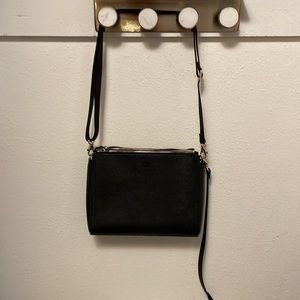 LO & SONS The Pearl Saffiano Leather Crossbody bag Black